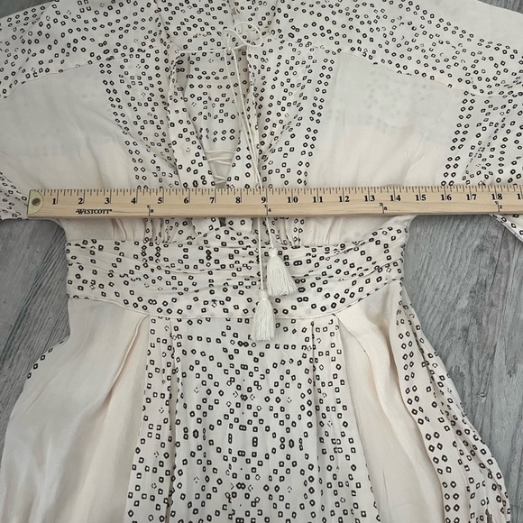 Free People Modern Kimono Dress Size 4 Boho Minimal Neutral Festival - Picture 6 of 9